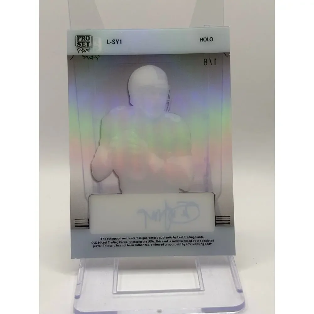 2024 Leaf Pro Set Pure Steve Young Legends Green Holo Auto 1/8 SP 49ers